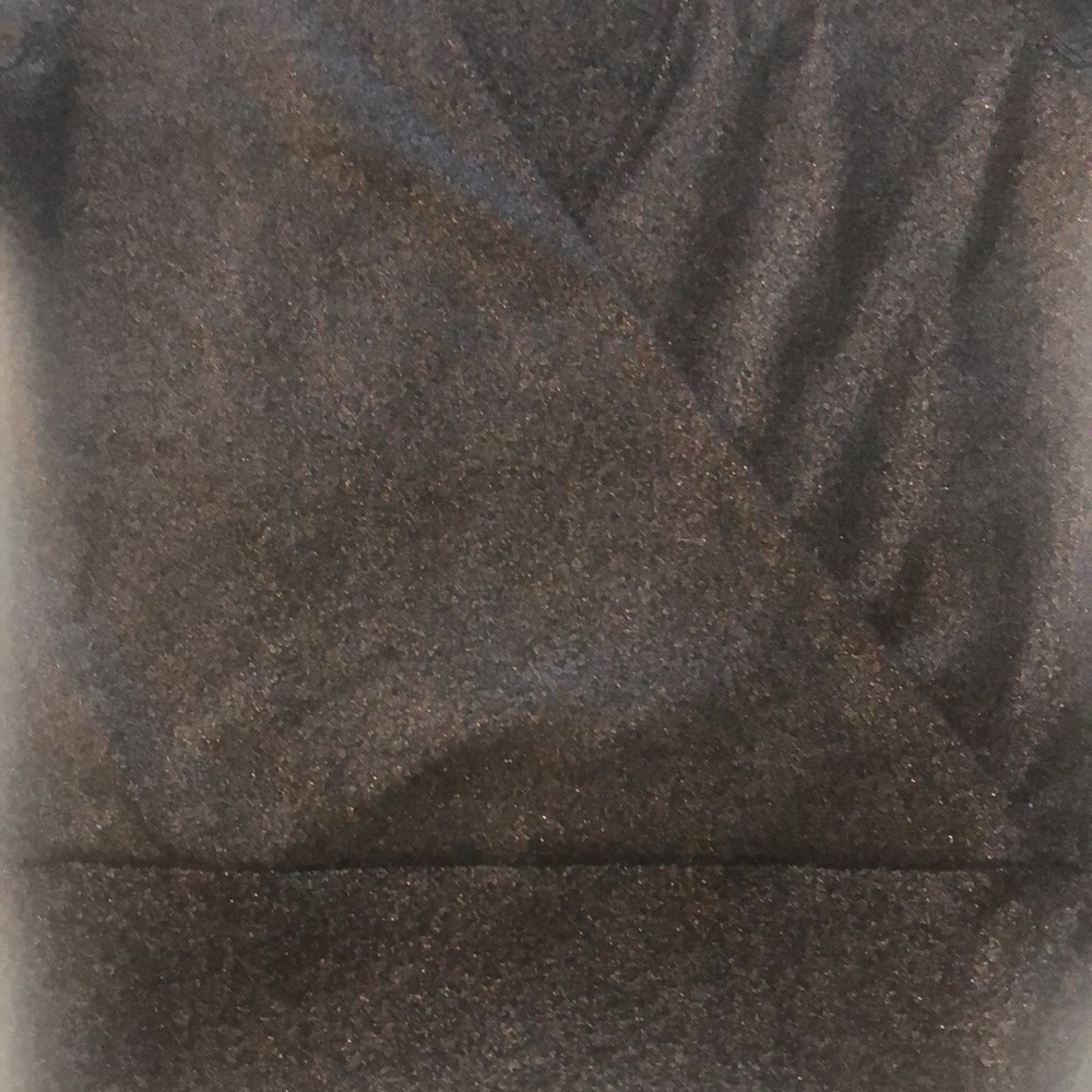 NWT Ann Taylor Vneck long sleeve dressy sweater black with sparkles size small - Picture 2 of 10